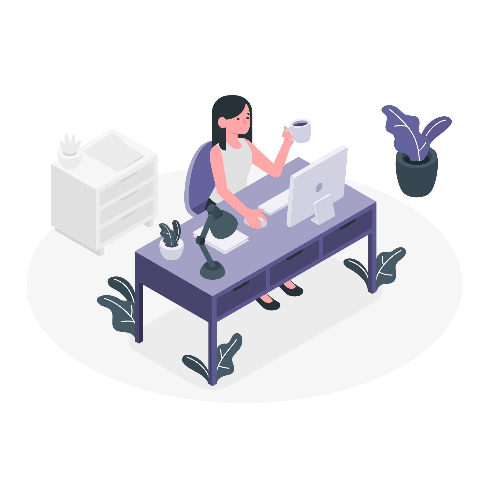 At work illustration
